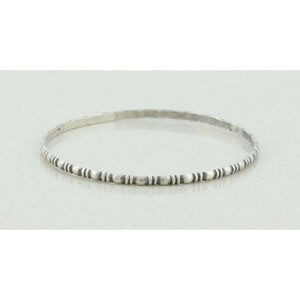 Sterling Silver Bangle Bracelet 8" inch Round 2 5/8" inch Diameter